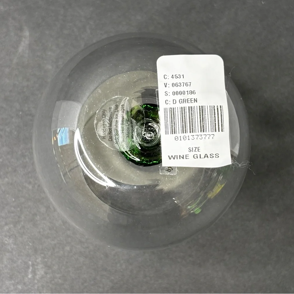 Anthropologie Jolly Icon Stemless Wine Glass | Christmas | Christmas Tree | NEW